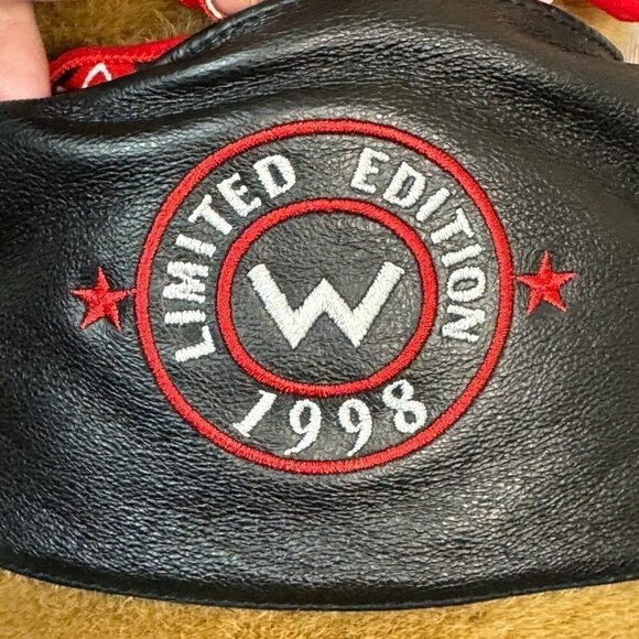 Vintage Billy The Biker Bear in Wilsons Leather Vest Limited Edition Plush toy - Picture 8 of 13